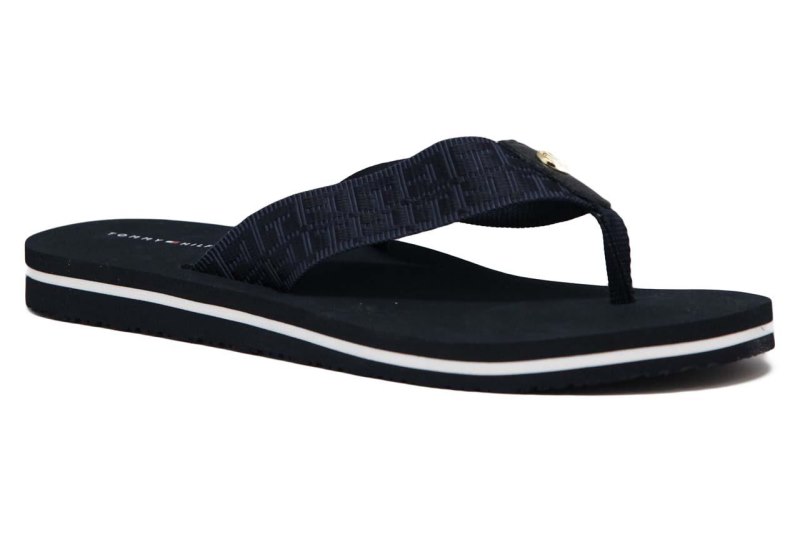 encantador Tommy Hilfiger M1285ellie4d Chanclas de Mujer en marino QL18563